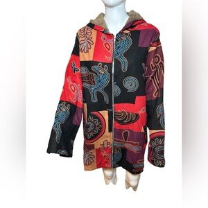 Zanzea Collection women’s zip up patch work jacket